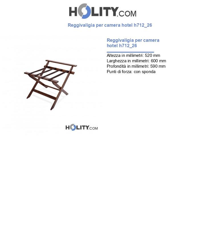 Reggivaligia per camera hotel h712_26