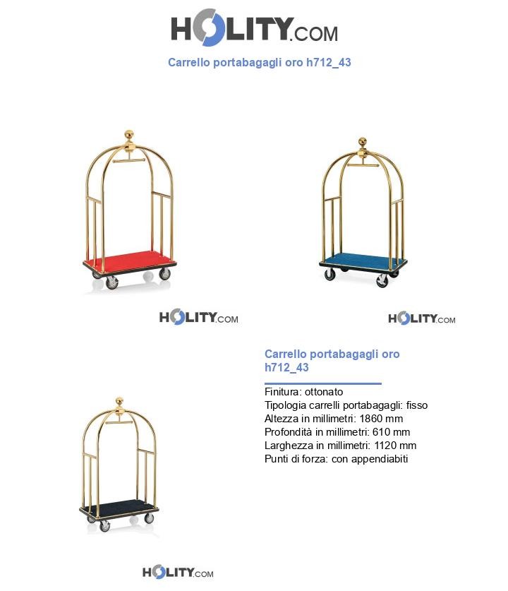 Carrello portabagagli oro h712_43