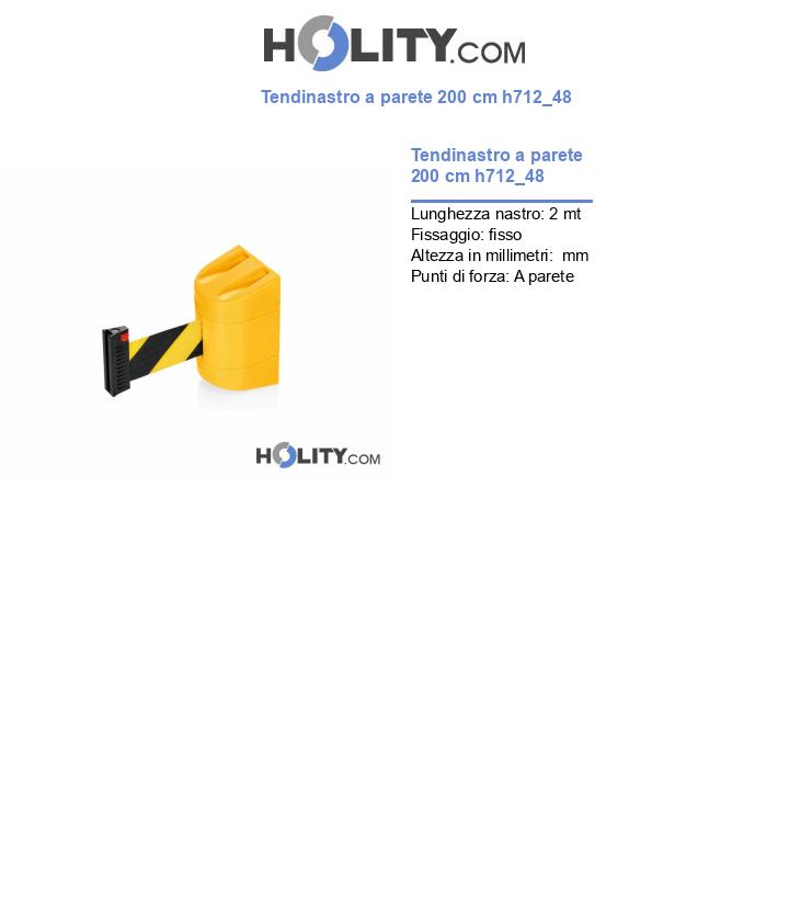 Tendinastro a parete 200 cm h712_48