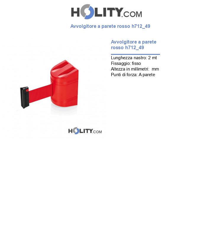 Avvolgitore a parete rosso h712_49