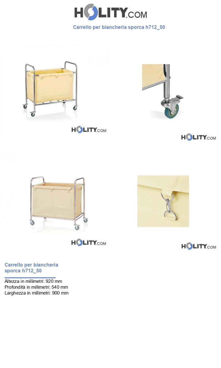 Carrello per biancheria sporca h712_50