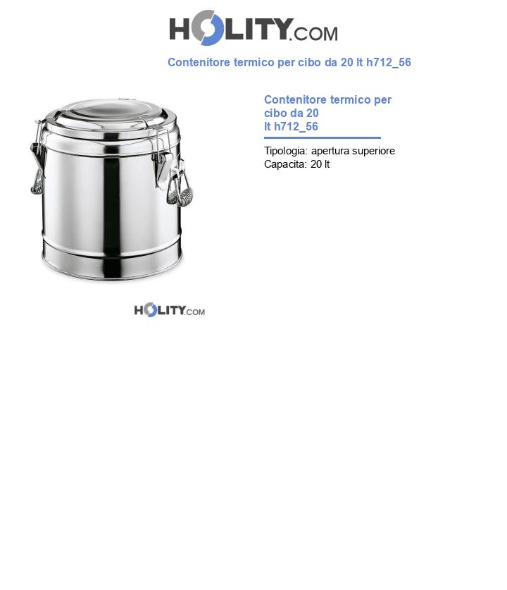 Contenitore termico per cibo da 20 lt h712_56