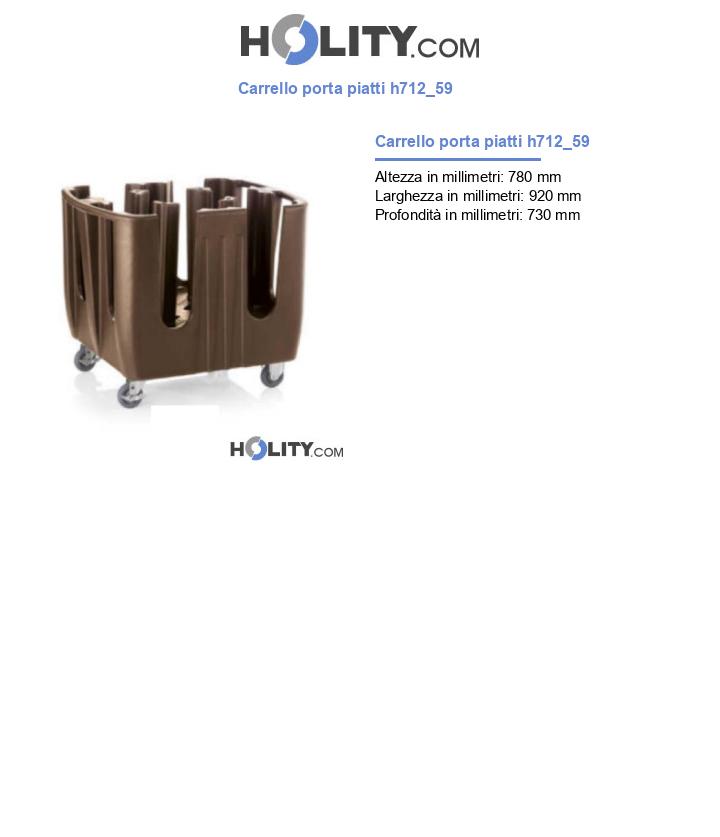 Carrello porta piatti h712_59