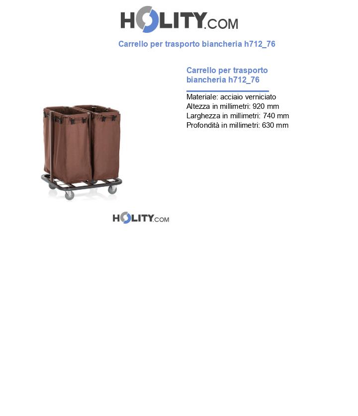 Carrello per trasporto biancheria h712_76