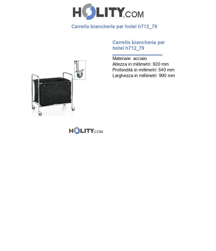 Carrello biancheria per hotel h712_79