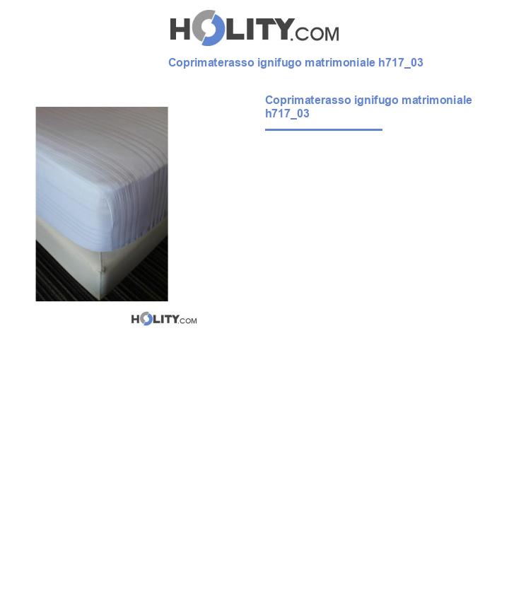 Coprimaterasso ignifugo matrimoniale h717_03