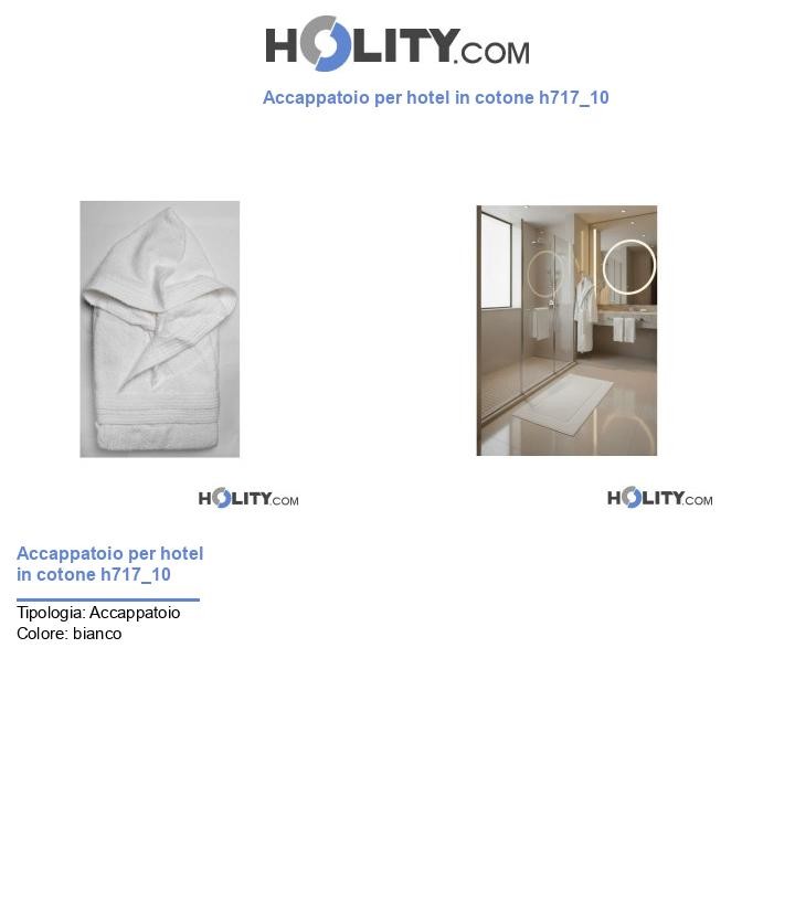 Accappatoio per hotel in cotone h717_10