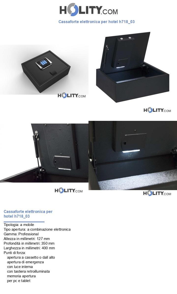 Cassaforte elettronica per hotel h718_03