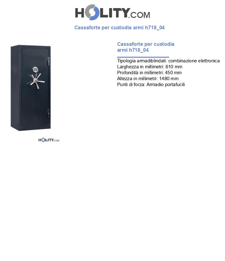 Cassaforte per custodia armi h718_04