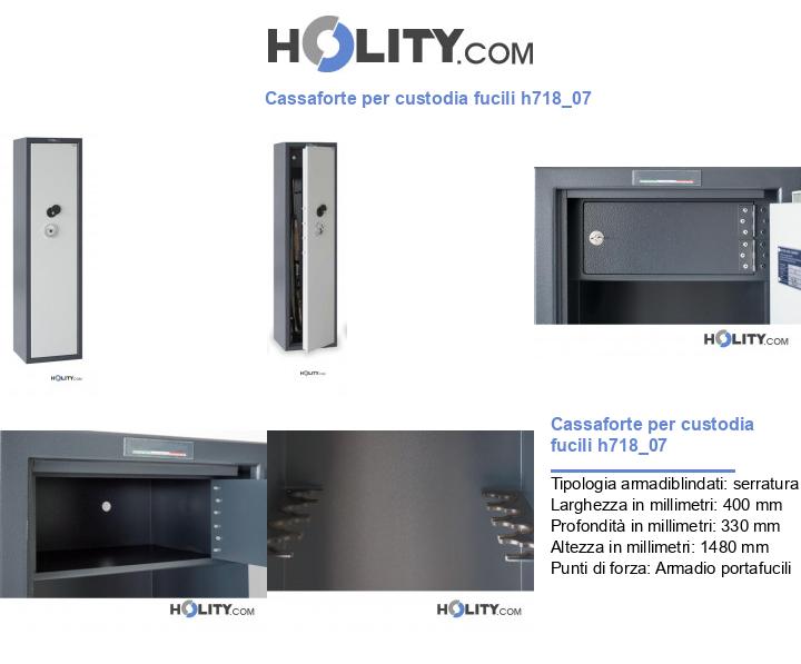 Cassaforte per custodia fucili h718_07