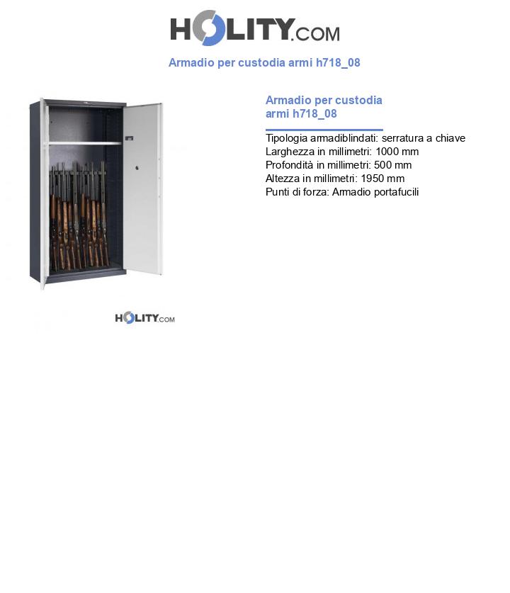 Armadio per custodia armi h718_08