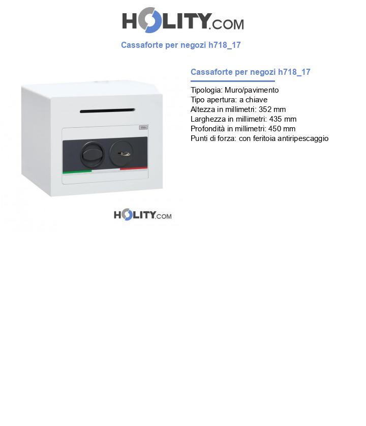 Cassaforte per negozi h718_17