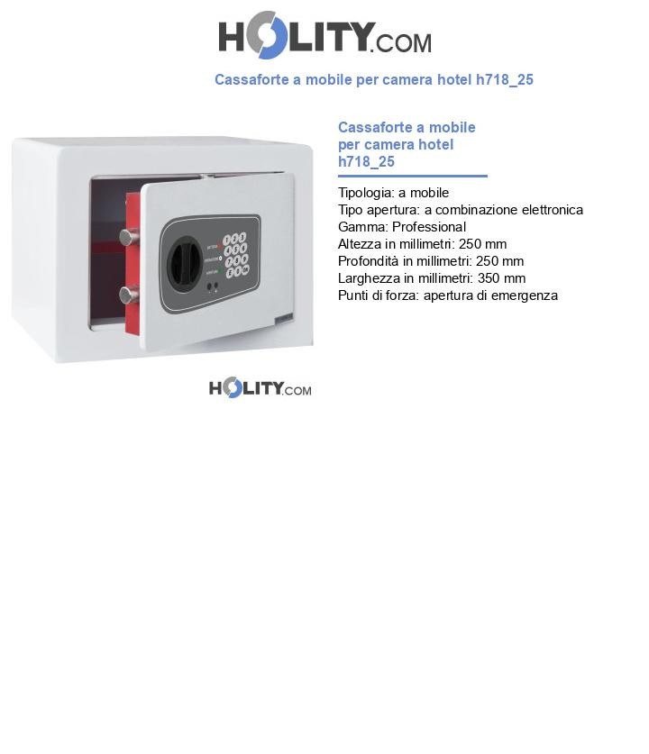 Cassaforte a mobile per camera hotel h718_25