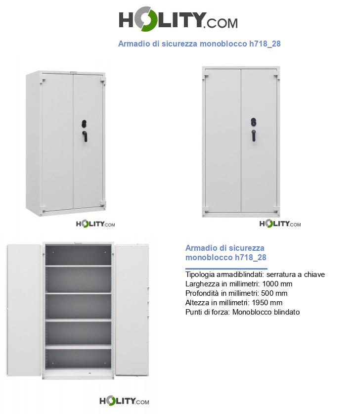 Armadio di sicurezza monoblocco h718_28
