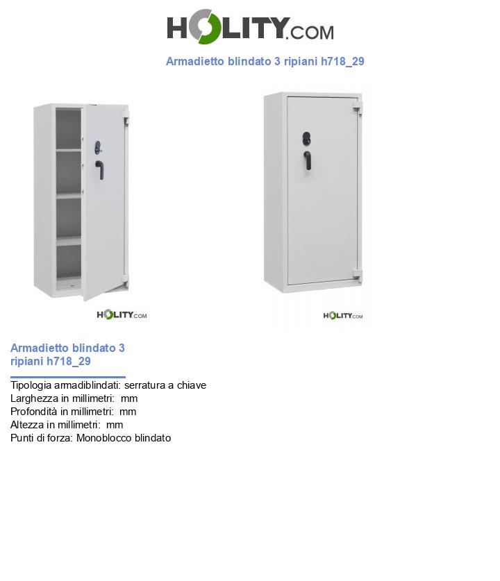 Armadietto blindato 3 ripiani h718_29