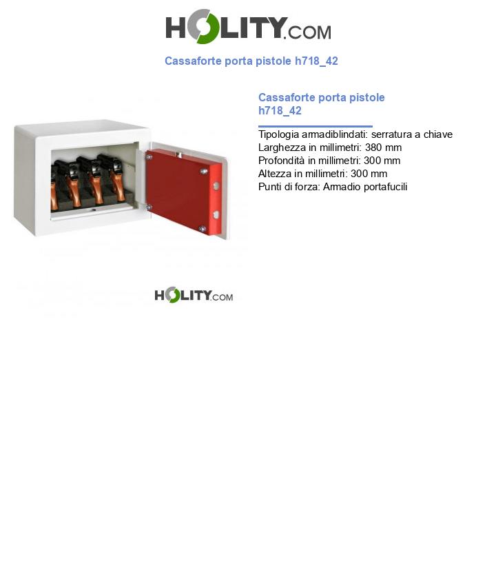 Cassaforte porta pistole h718_42
