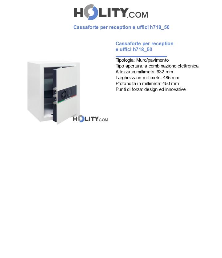 Cassaforte per reception e uffici h718_50