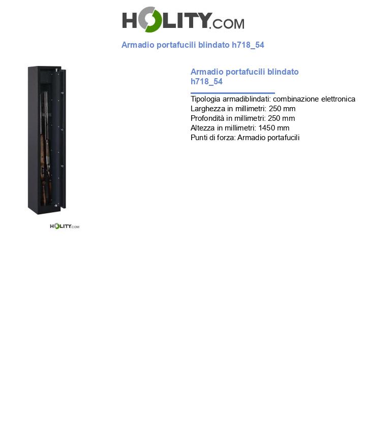 Armadio portafucili blindato h718_54