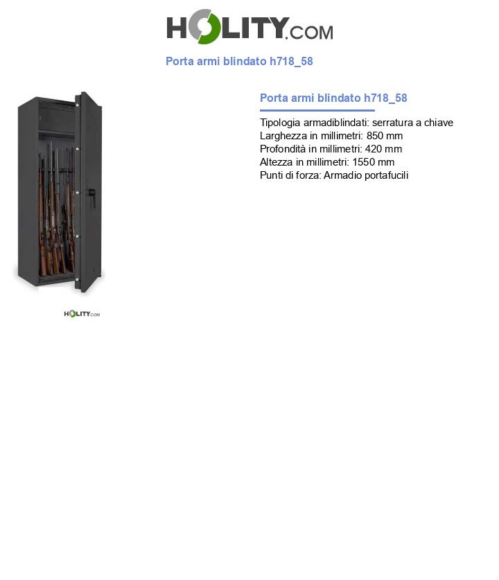 Porta armi blindato h718_58