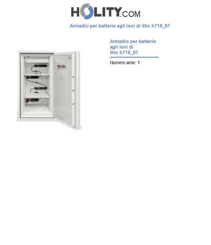 Armadio per batterie agli ioni di litio h718_67