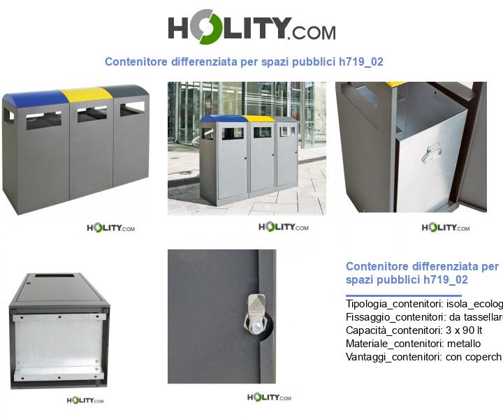 Contenitore differenziata per spazi pubblici h719_02