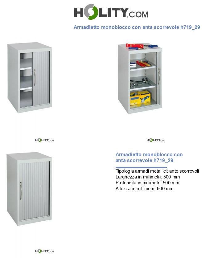 Armadietto monoblocco con anta scorrevole h719_29