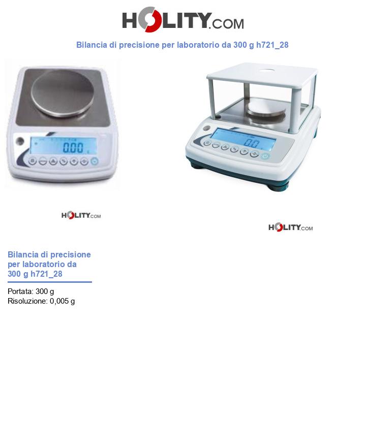 Bilancia di precisione per laboratorio da 300 g h721_28