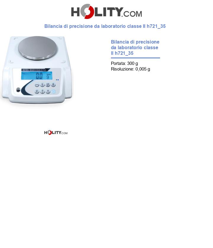 Bilancia di precisione da laboratorio classe II h721_35