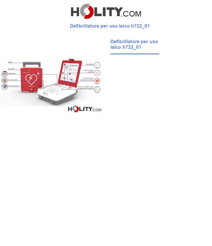Defibrillatore per uso laico h722_01