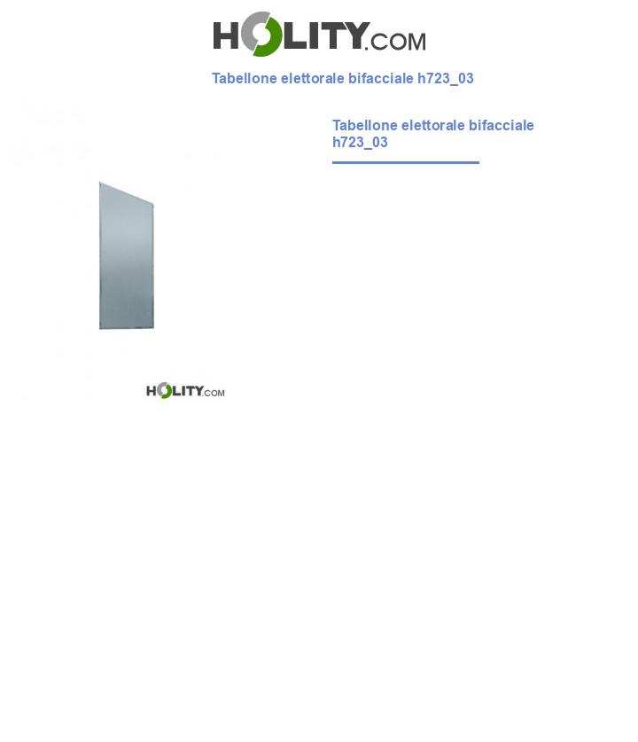 Tabellone elettorale bifacciale h723_03