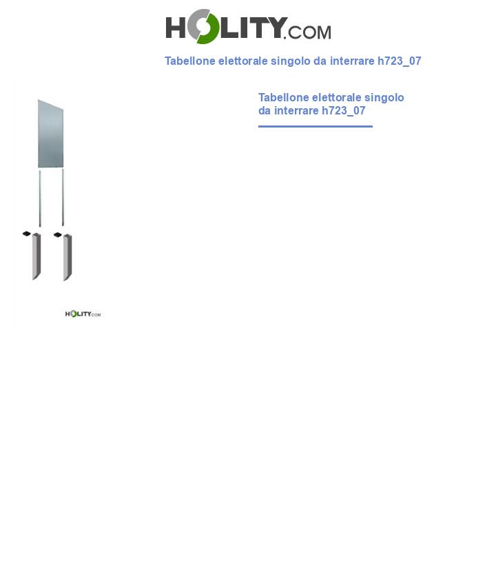 Tabellone elettorale singolo da interrare h723_07