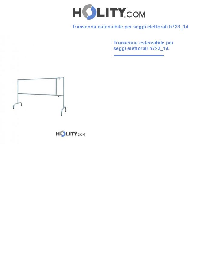 Transenna estensibile per seggi elettorali h723_14