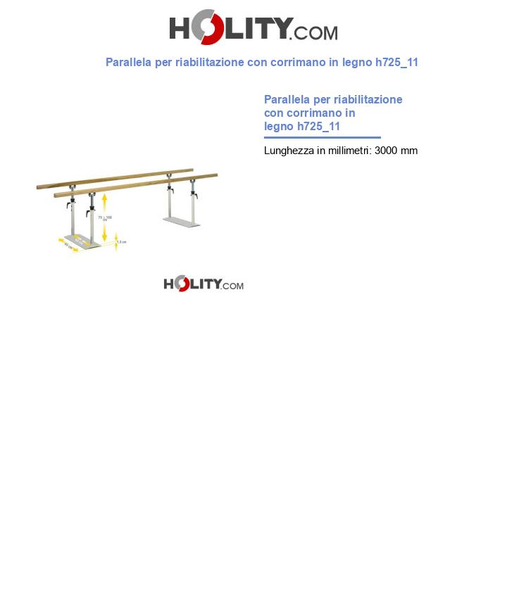 Parallela per riabilitazione con corrimano in legno h725_11