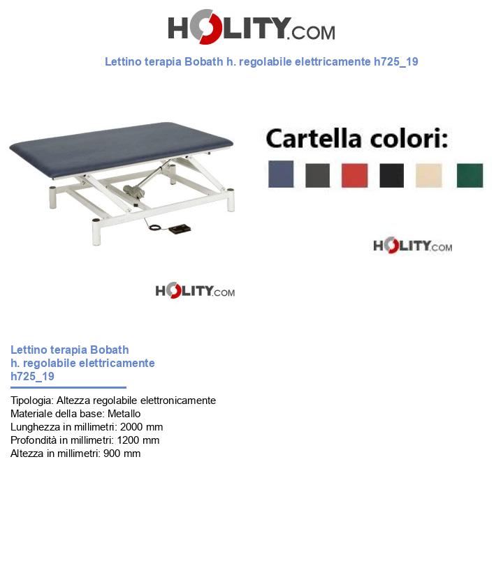 Lettino terapia Bobath h. regolabile elettricamente h725_19