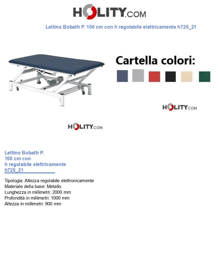 Lettino Bobath P. 100 cm con h regolabile elettricamente h725_21