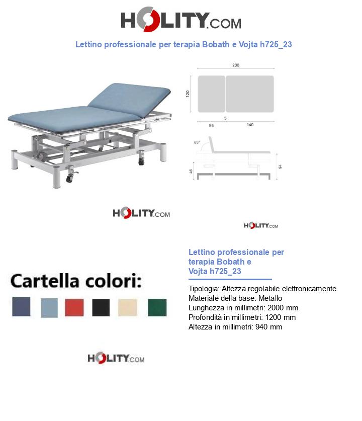 Lettino professionale per terapia Bobath e Vojta h725_23