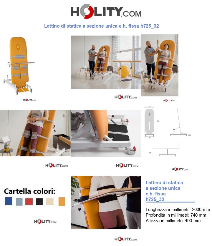 Lettino di statica a sezione unica e h. fissa h725_32
