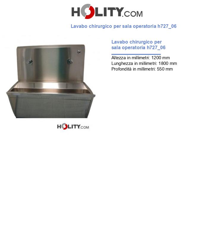 Lavabo chirurgico per sala operatoria h727_06