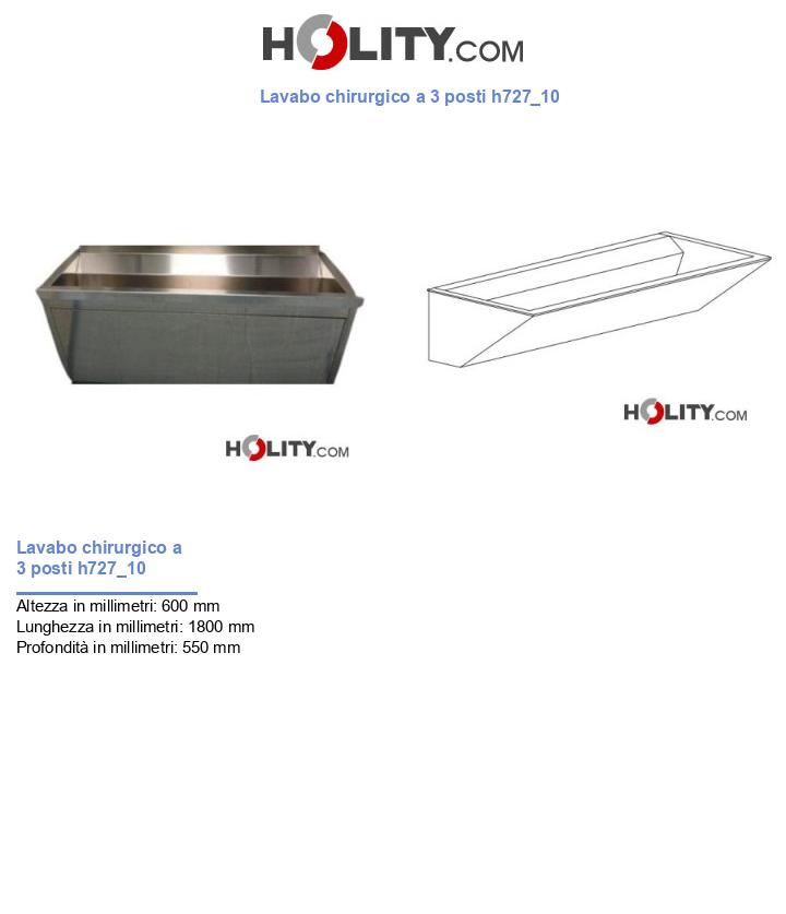 Lavabo chirurgico a 3 posti h727_10