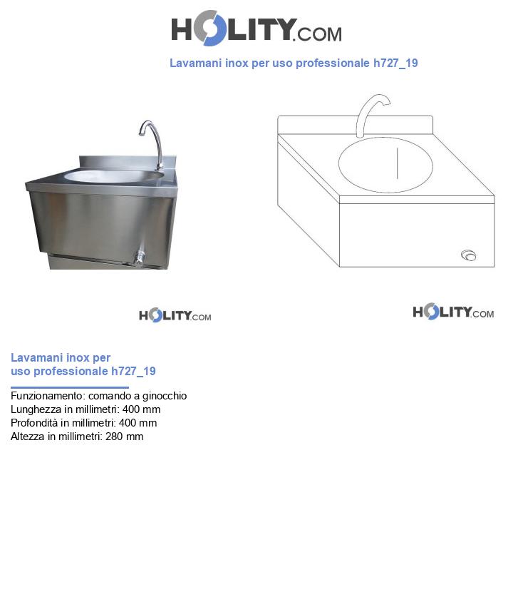 Lavamani inox per uso professionale h727_19