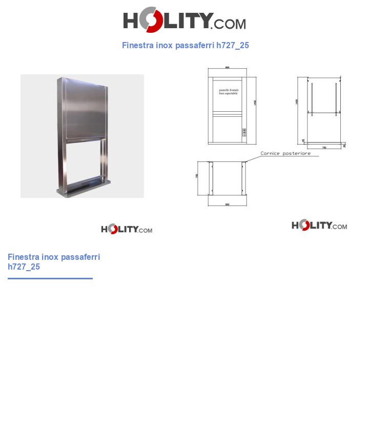 Finestra inox passaferri h727_25