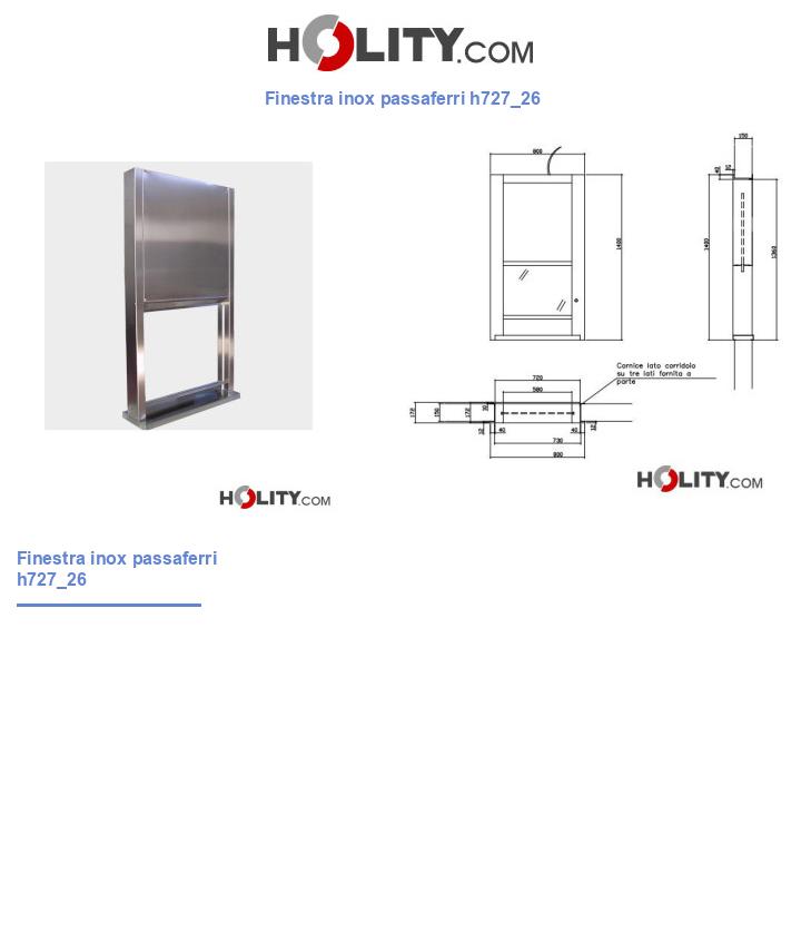 Finestra inox passaferri h727_26