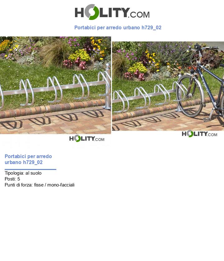 Portabici per arredo urbano h729_02