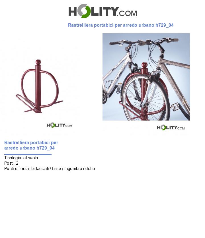 Rastrelliera portabici per arredo urbano h729_04