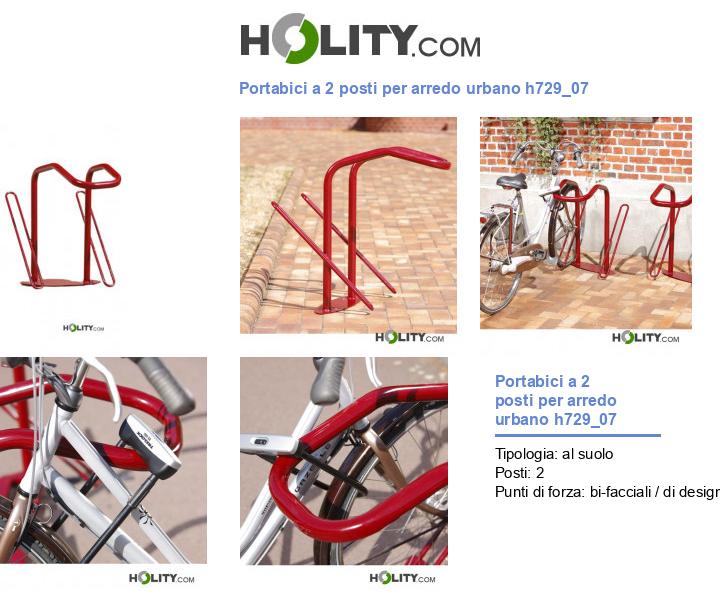Portabici a 2 posti per arredo urbano h729_07