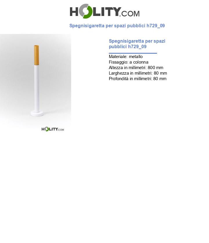 Spegnisigaretta per spazi pubblici h729_09