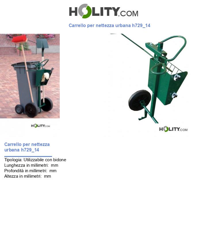 Carrello per nettezza urbana h729_14