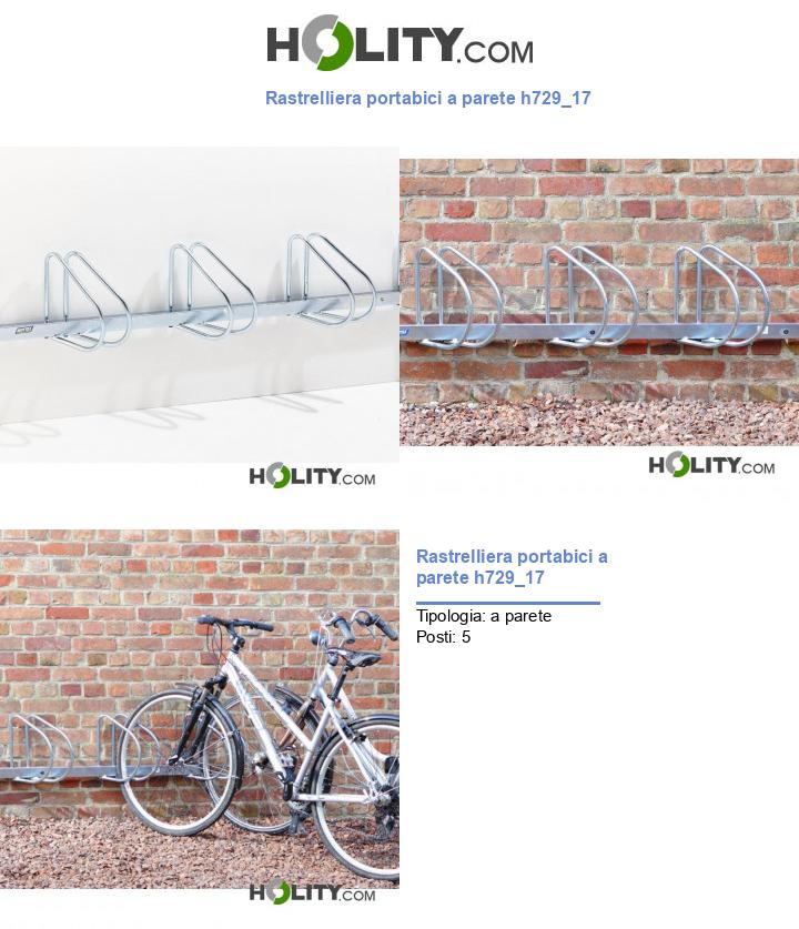 Rastrelliera portabici a parete h729_17