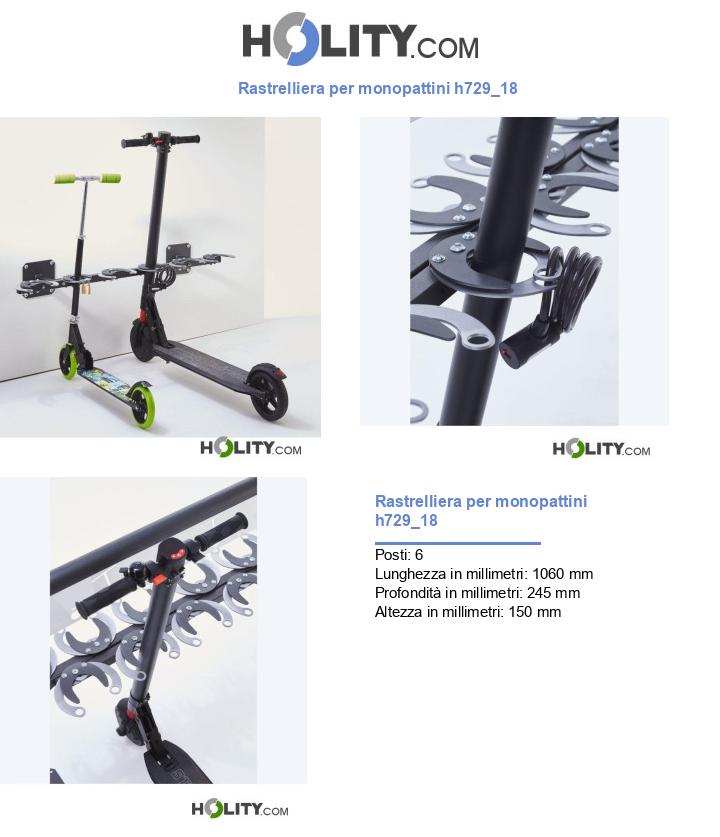 Rastrelliera per monopattini h729_18