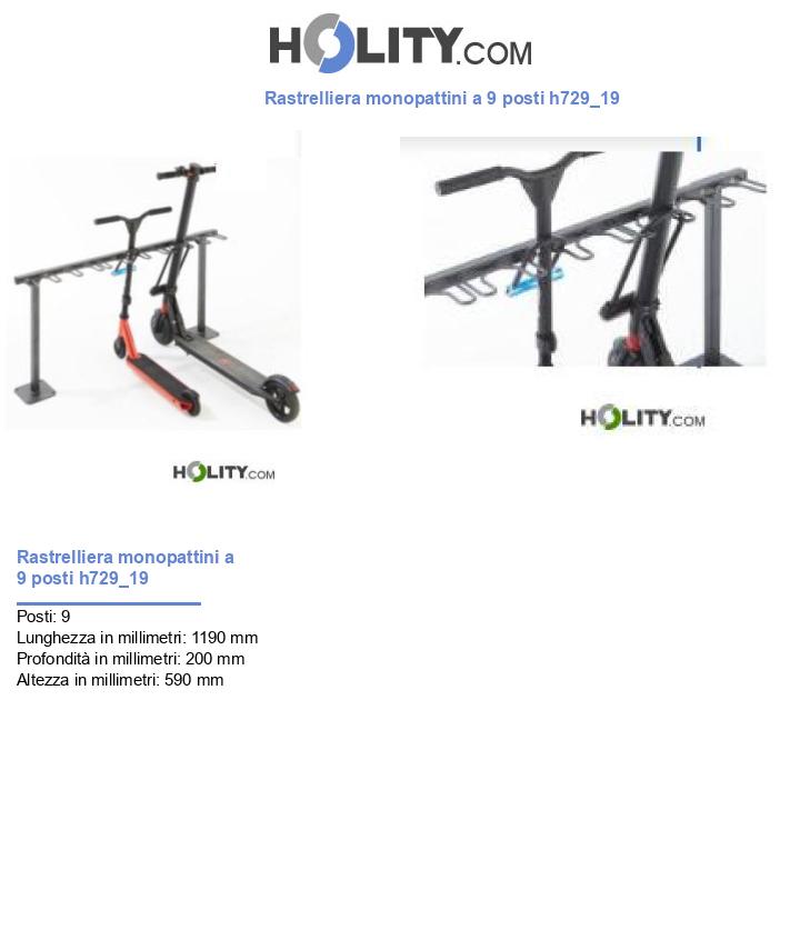 Rastrelliera monopattini a 9 posti h729_19